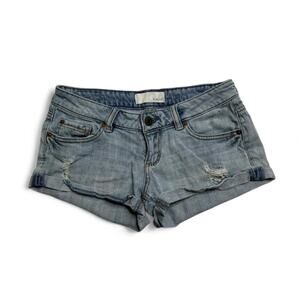 Garage Low Rise Micro Denim Shorts Size 00